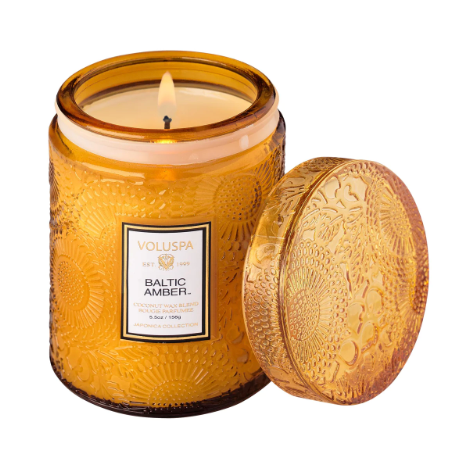 Voluspa- Glass Jar Candle w/ Lid