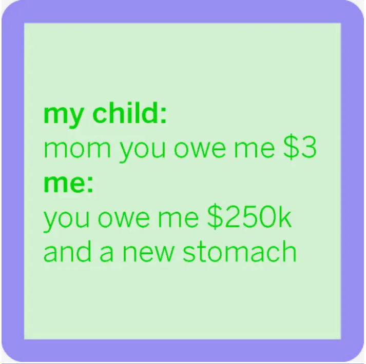 Drink on Me- Coasters - owe me $3