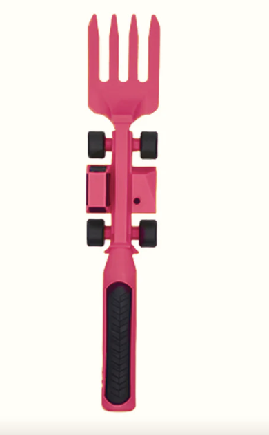 Constructive Eating- Utensils - Pink Construction Fork