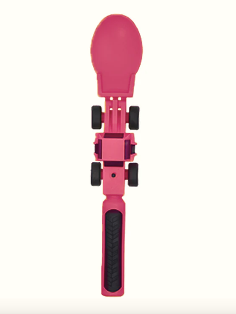 Constructive Eating- Utensils - Pink Construction Spoon