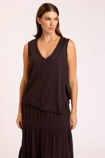 XCVI Wearables- Lazzaro Tank - Black