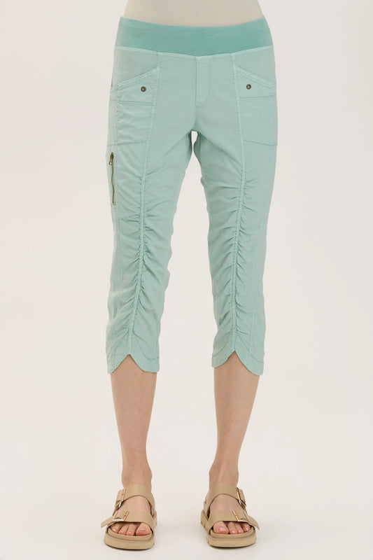 XCVI Wearables- Iris Crop Pant - Aquifer