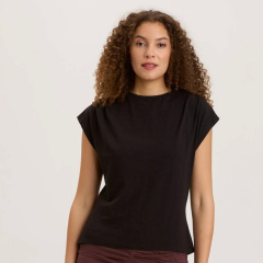 XCVI Wearables- Slub Arwen Top - Black