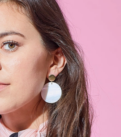 Hadley Wren- White Fiji Earrings