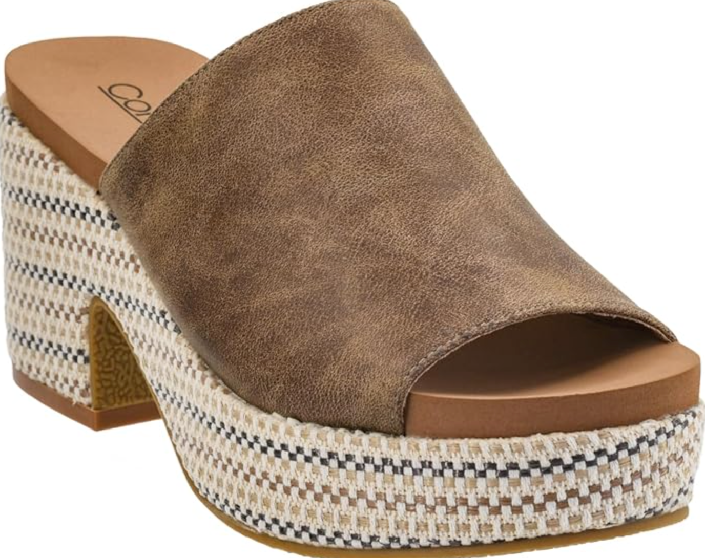 Totally Buggin Heeled Sandal in Taupe