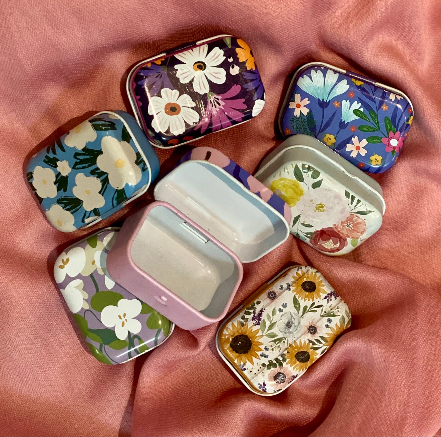 Mini Metal Floral Boxes