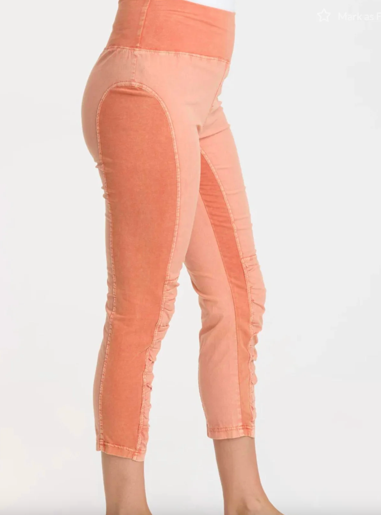 High Waist Distressed Wash Jetter