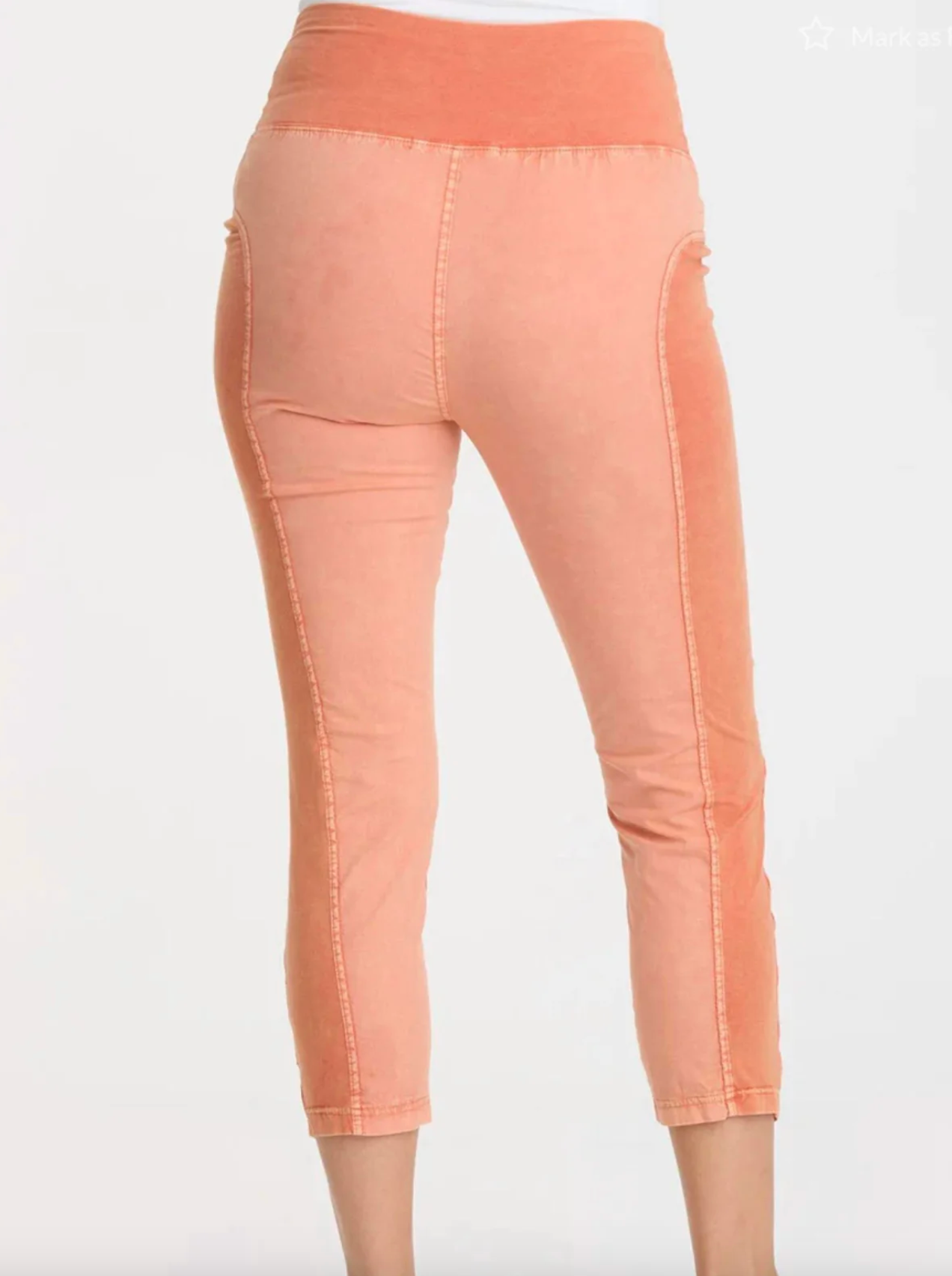 High Waist Distressed Wash Jetter