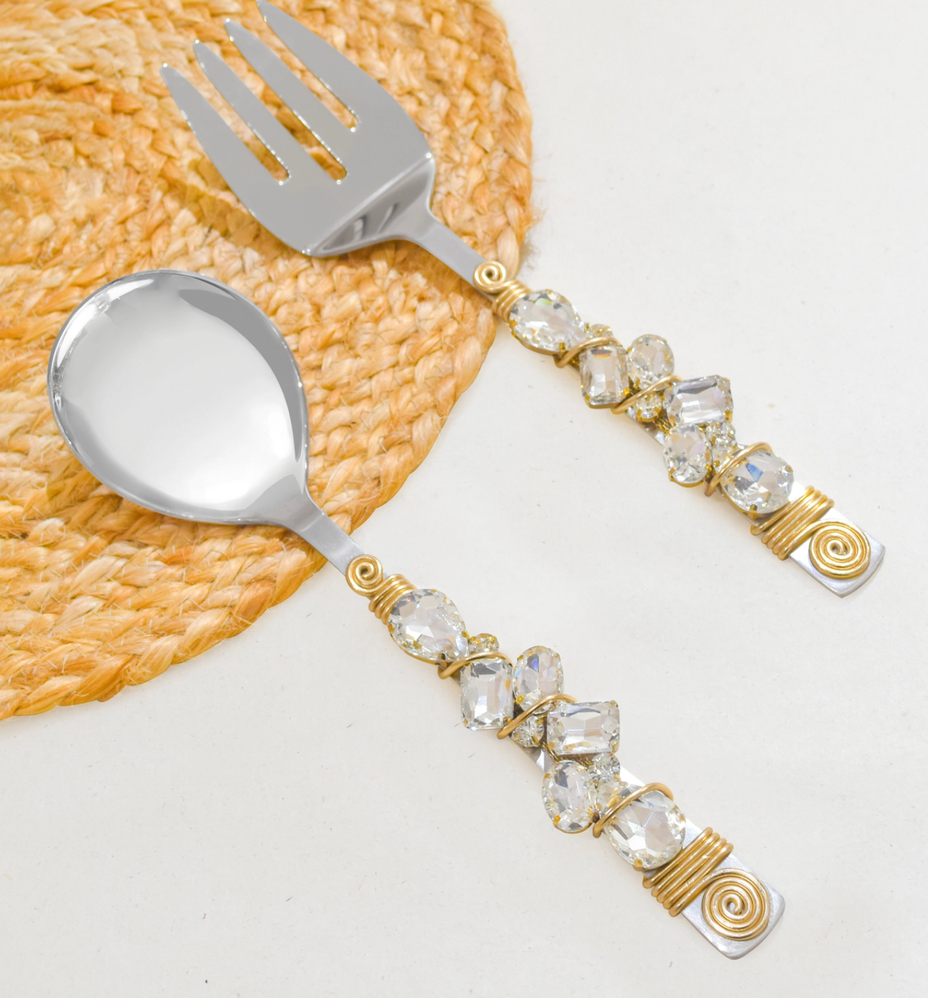Snow Melt Salad Server Set