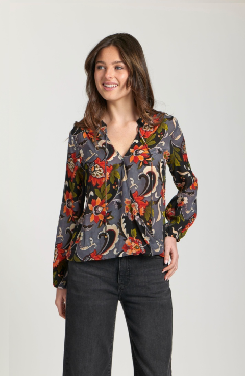 Cross Over Top with Tassel Detail