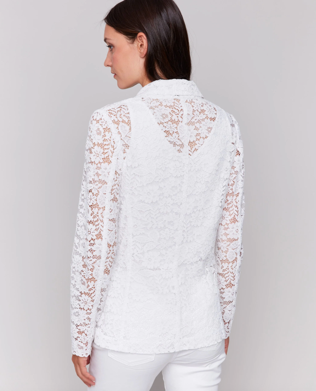 Long Sleeve Lace Blazer