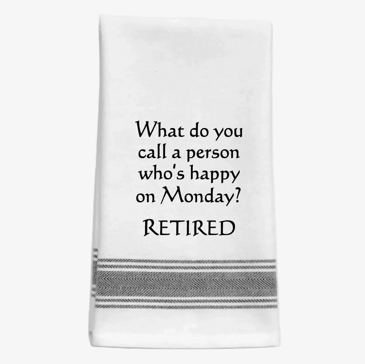 Happy on Monday Person Tea Towel