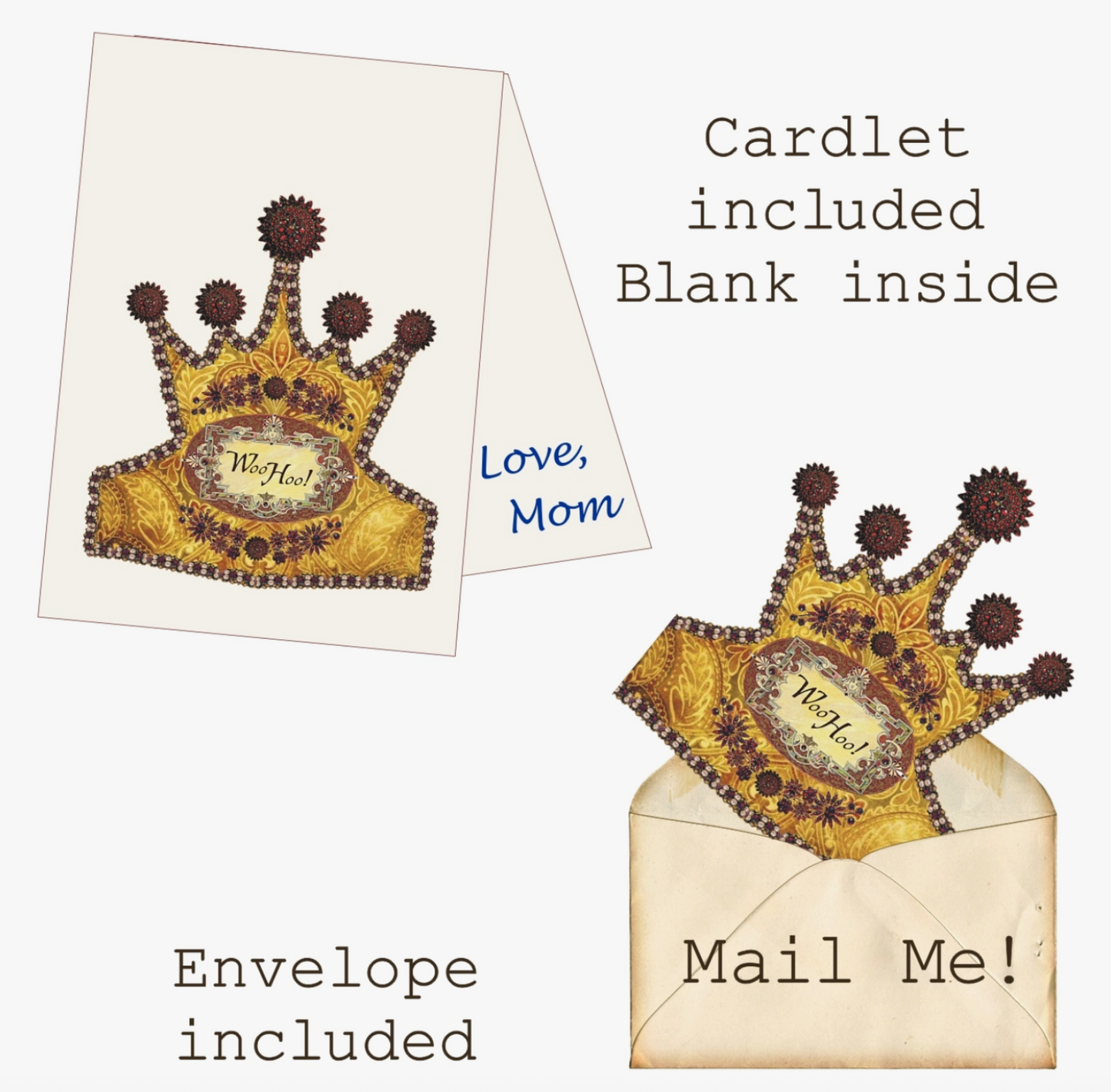 Greeting Card with Tiara