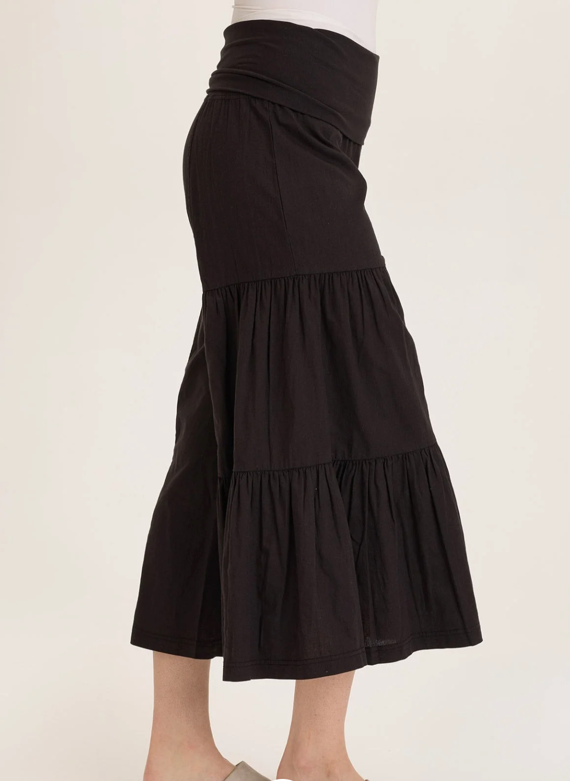 Linen Side Tier Palazzo Pant