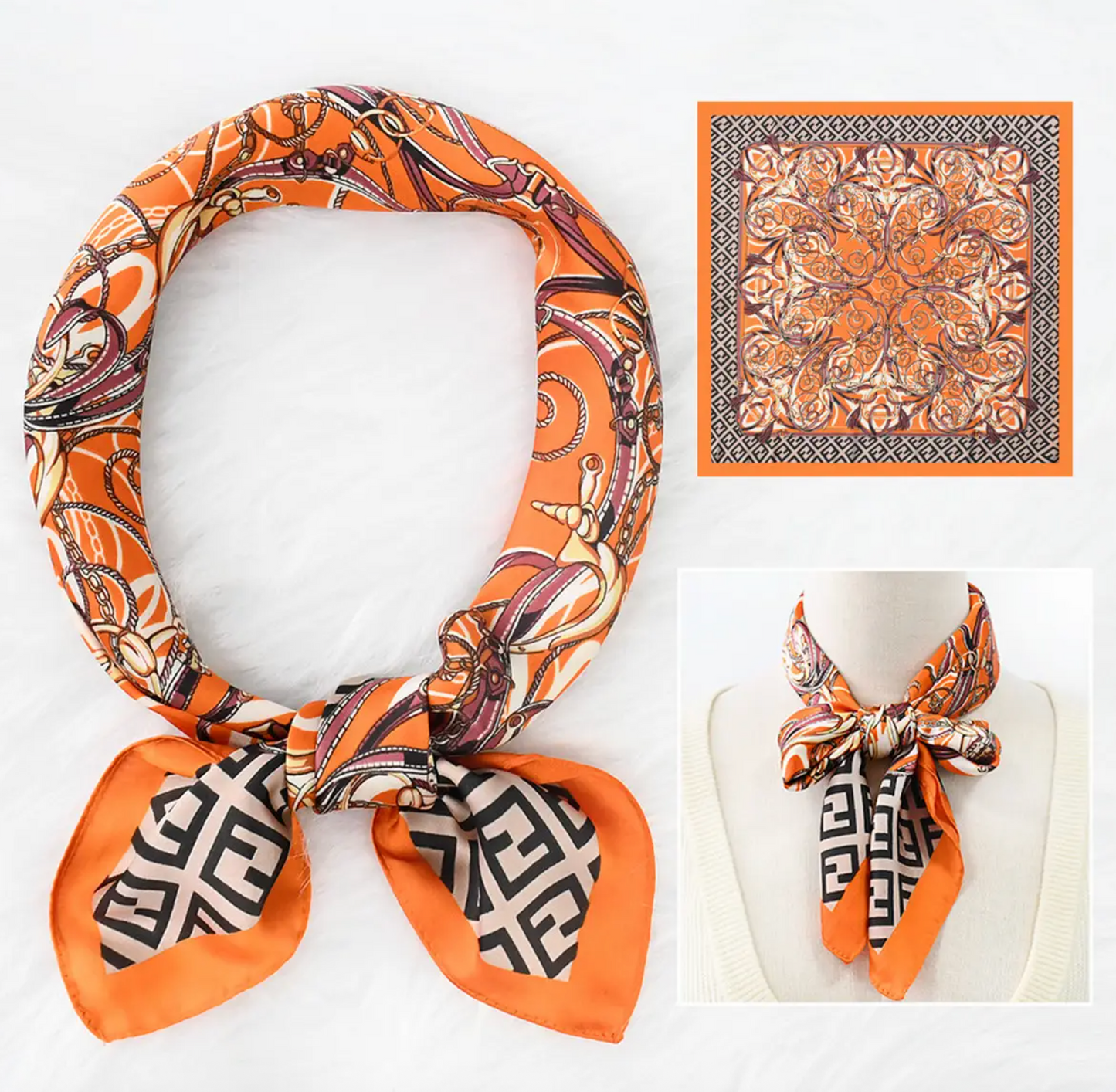 Printed Square Scarves