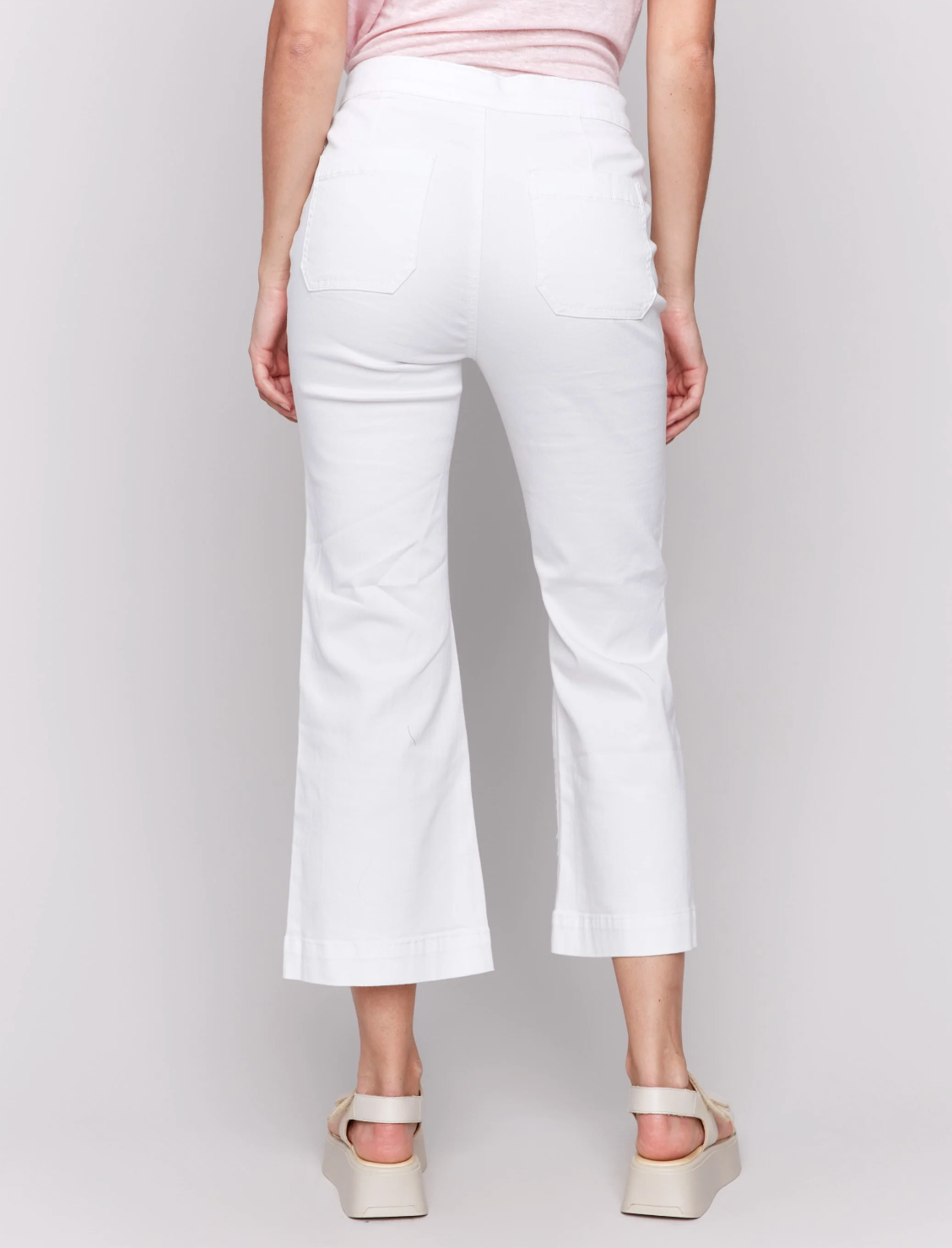 Sailor Flare Pull on Pant with Front Buttons