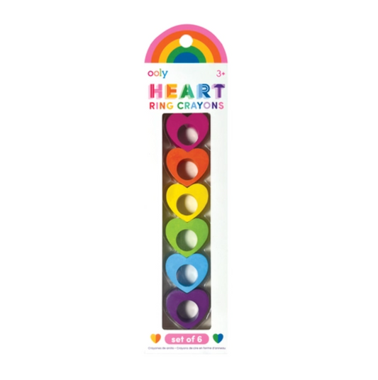 Heart Ring Crayons (Set of 6)
