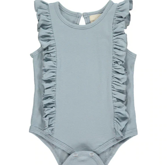Vignette's Sleeveless Ruffle Onesie