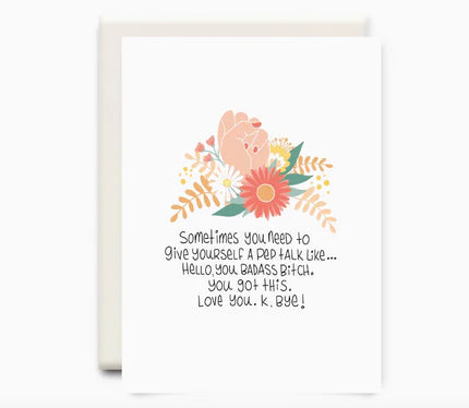 Bad Ass Bitch Greeting Card