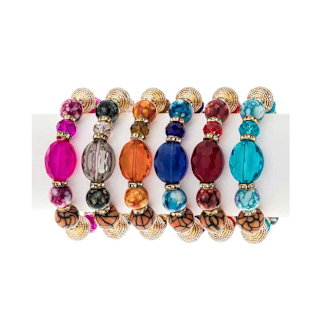 Assorted Bead Stretch Bracelets