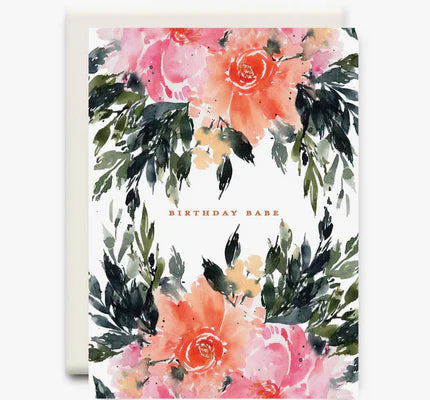 Birthday Babe Greeting Card