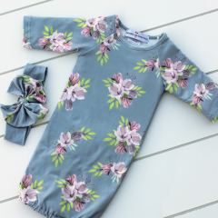 Baby Gown and Bow