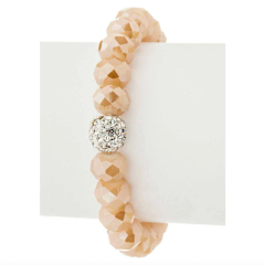 Crystal Bead Stretch Bracelet