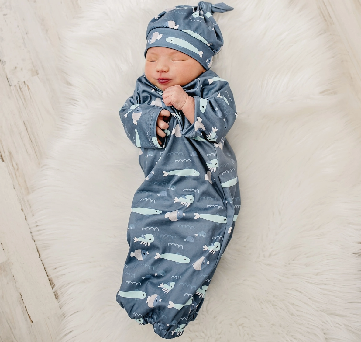 Baby Gown and Bow