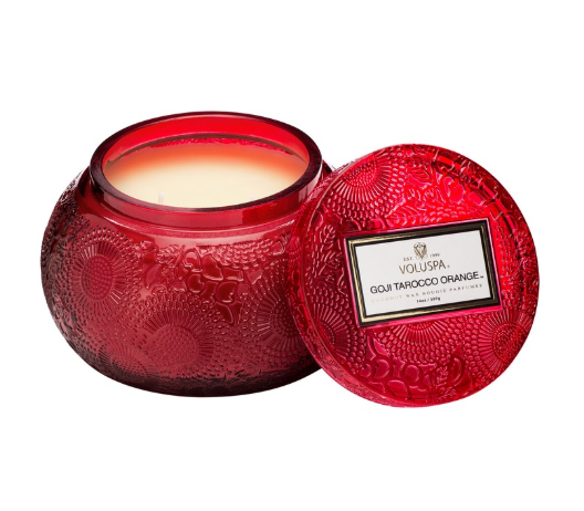 Candle- Chawan Bowl 2 wick - Goji Tarocco Orange