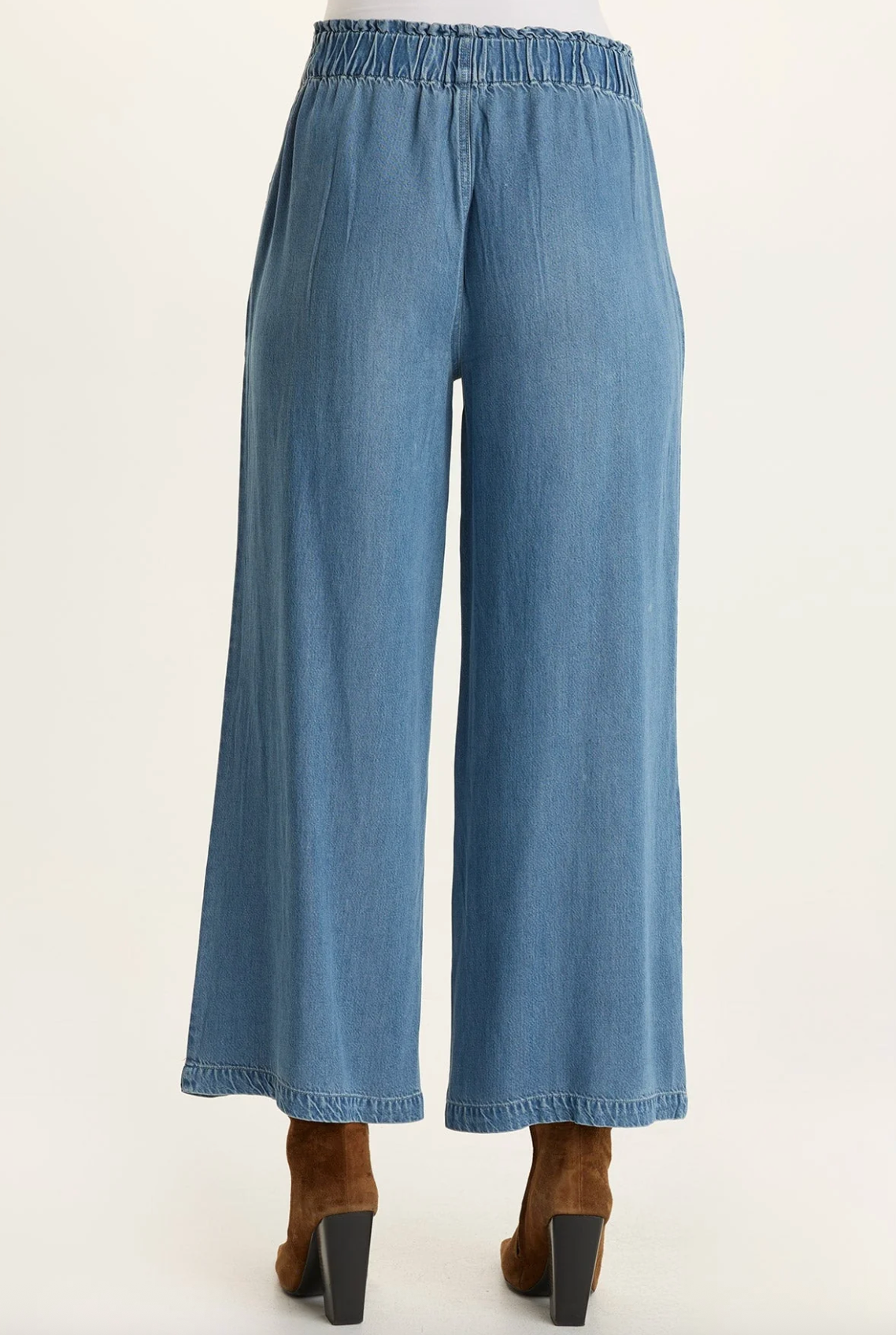 Gaia Soft Denim Wide Leg Pant