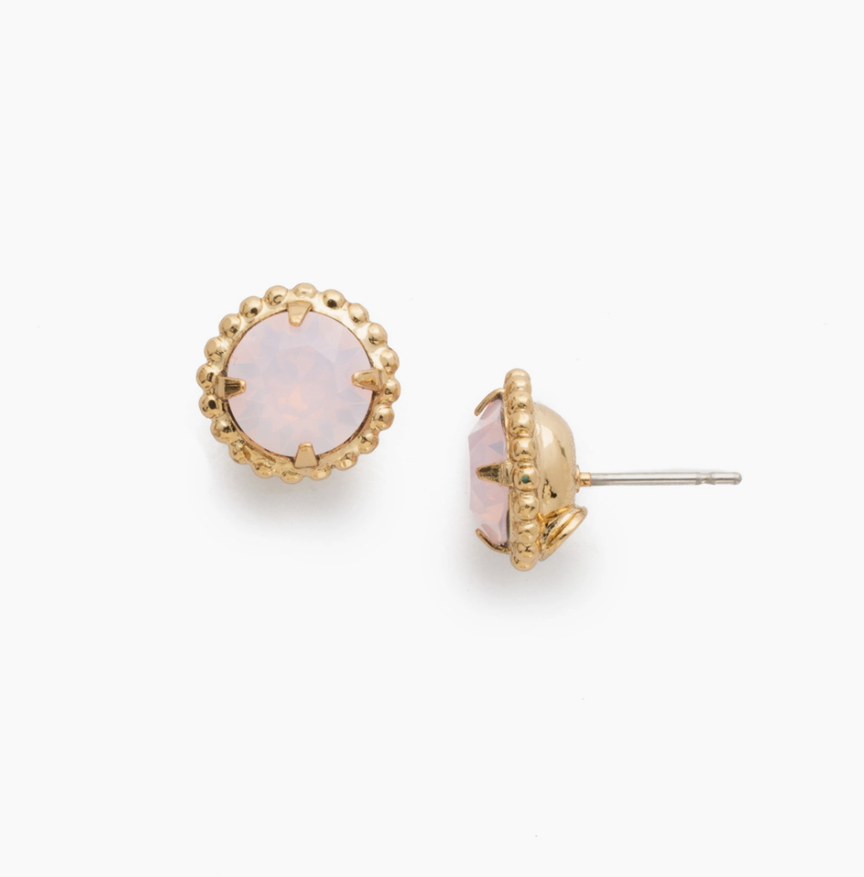 Earrings- Simplicity Stud - Rose Water