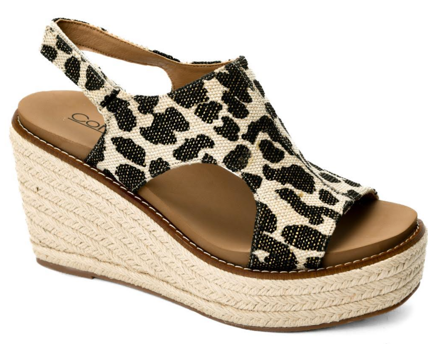 Freddie Black Metallic Leopard