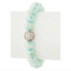 Crystal Bead Stretch Bracelet