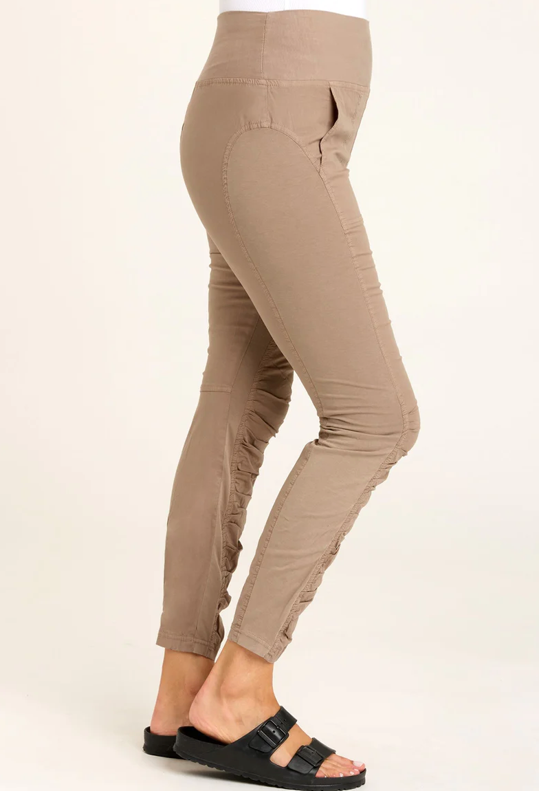 High Waist Penny Legging - Truffle