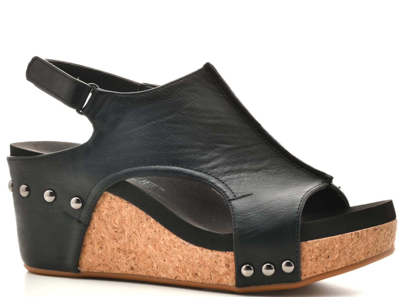 Carley Smooth Vegan Leather Shoes - Black
