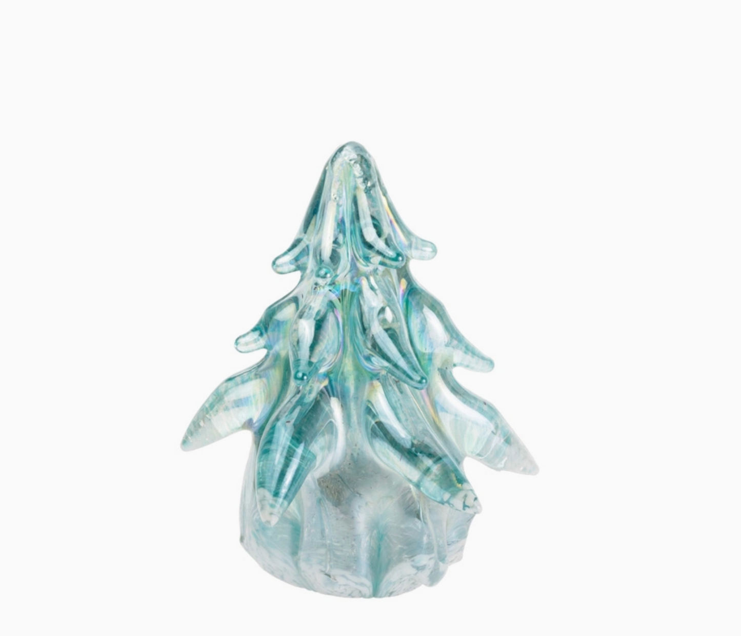 Icy Blue Glass Tree Christmas - 5.25" Tall