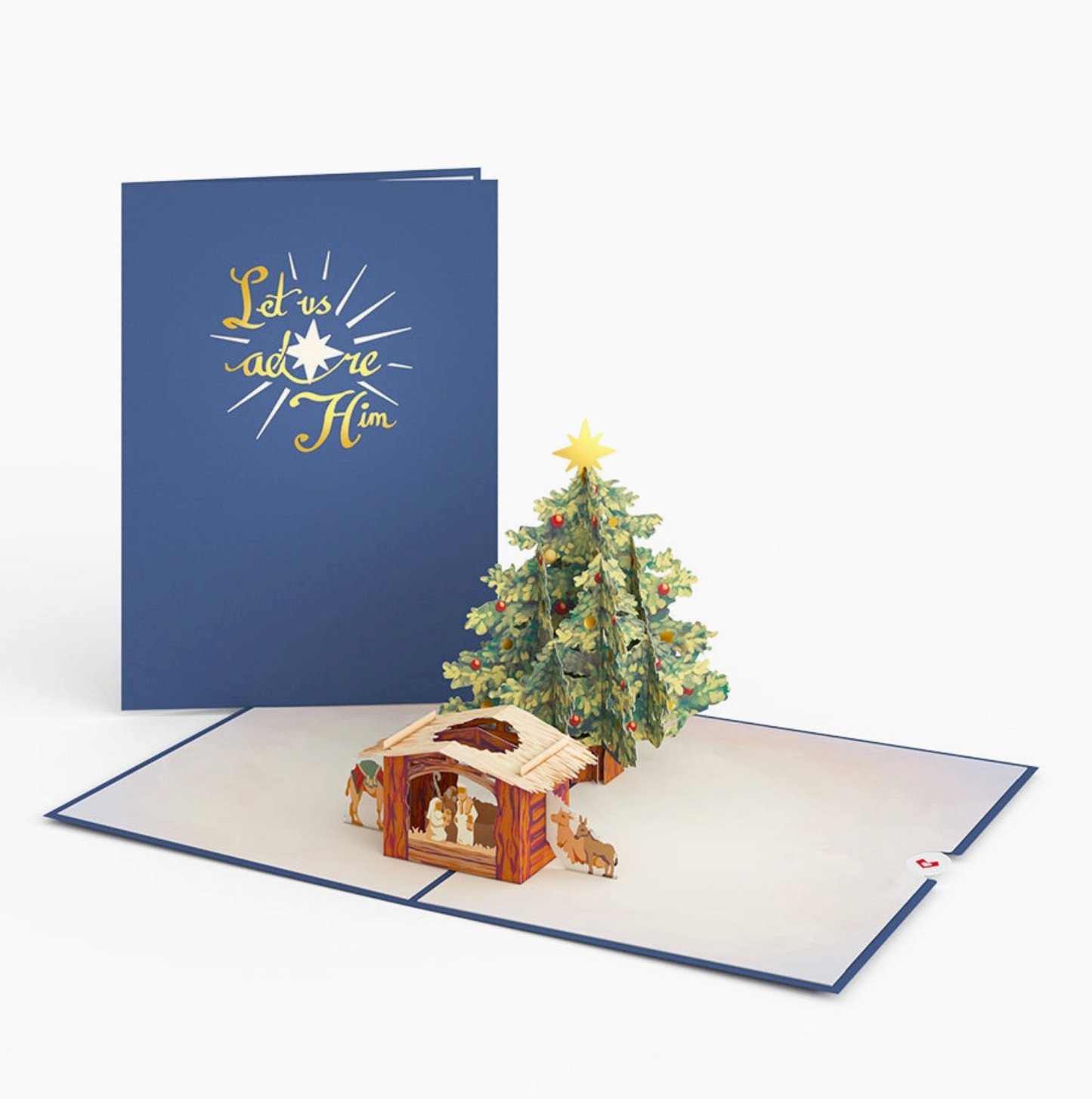 Lovepop Christmas Card - Nativity Christmas Tree