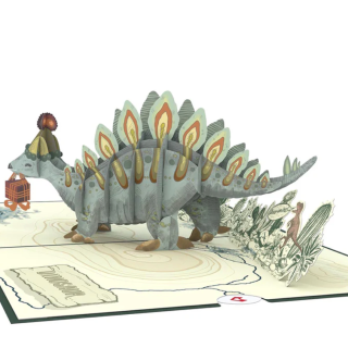 Happy Birthday Stegosaurus Card