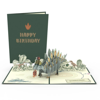 Happy Birthday Stegosaurus Card