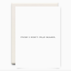 Stressed Greeting Card