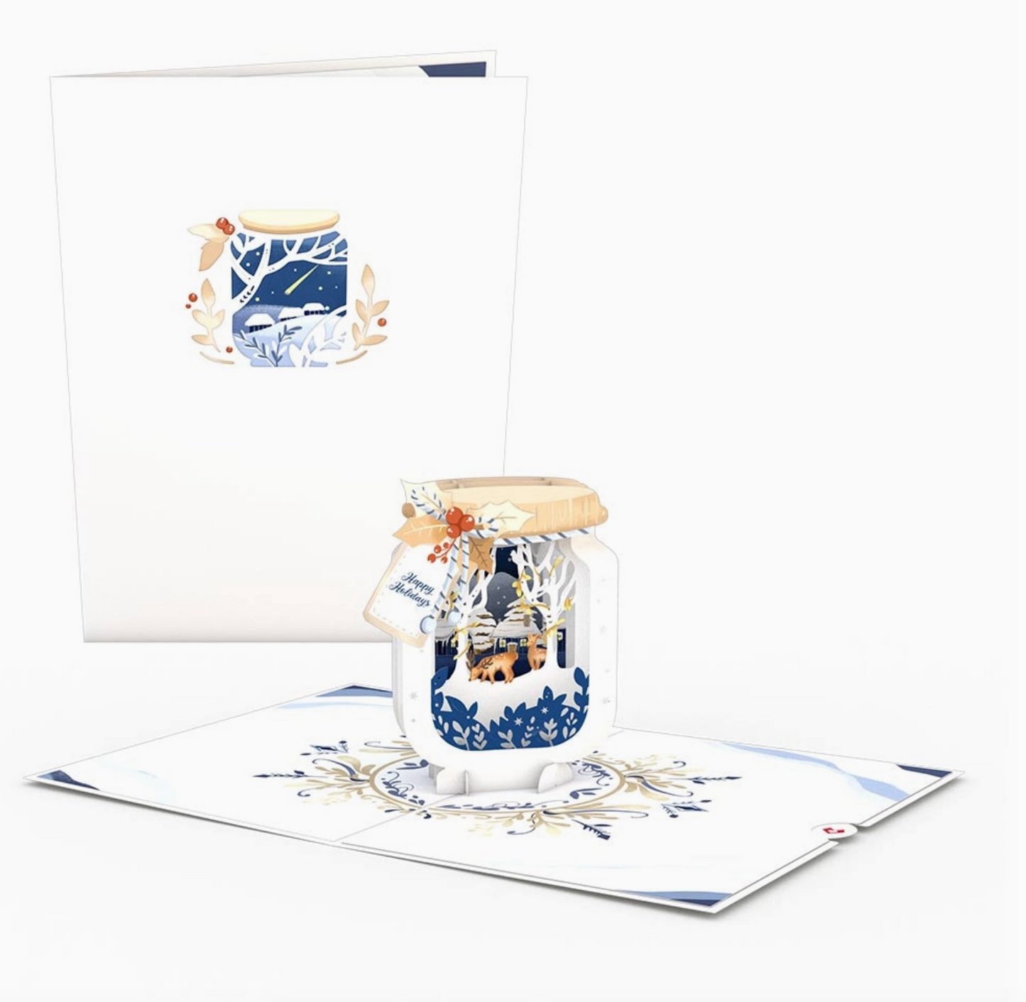 Lovepop Christmas Card - Winter Jar