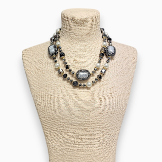 Vintage Beaded Pearl Necklace