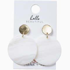 White Fiji Earrings