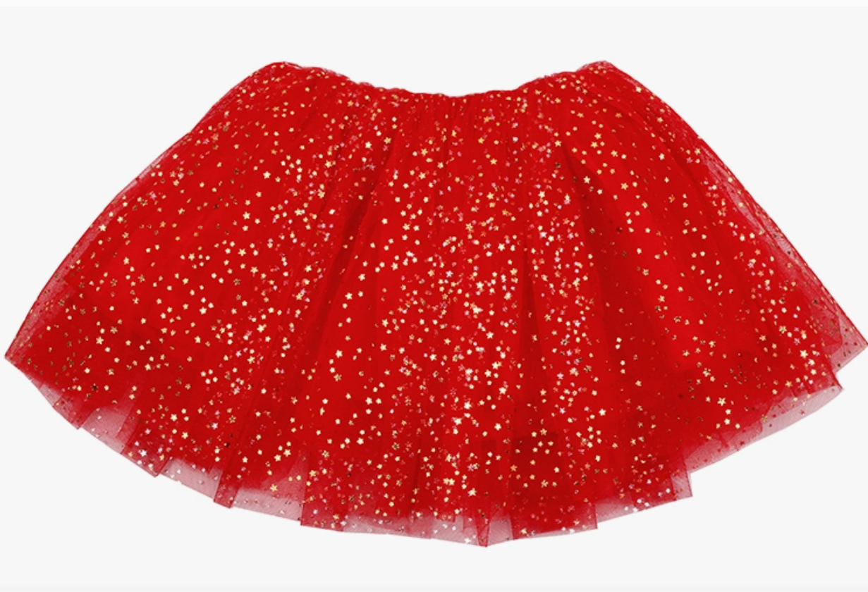Tutu - woflow - Big Girls Red Gold Star 1