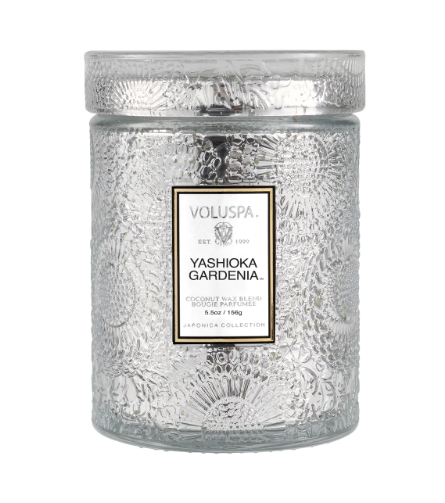 Voluspa- Glass Jar Candle w/ Lid - Yashioka Gardenia