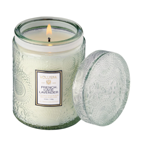 Voluspa- Glass Jar Candle w/ Lid - French Cade Lavender