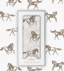 Newcastle- Bamboo Swaddles - Galloping Horses