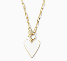 Heart with Gold Pave Clasp