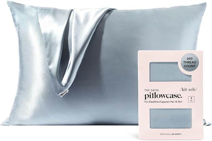 Kitsch- Satin Pillowcase - Blue