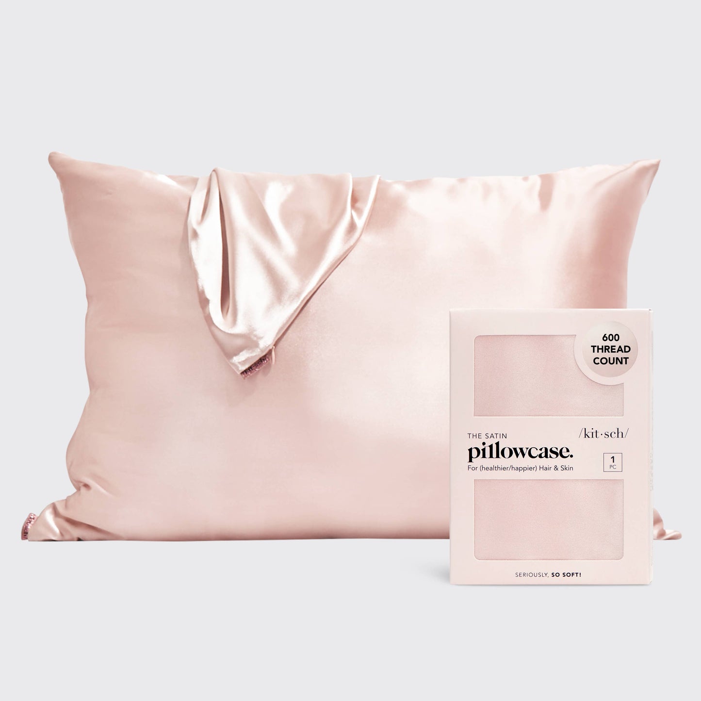 Kitsch- Satin Pillowcase - Blush